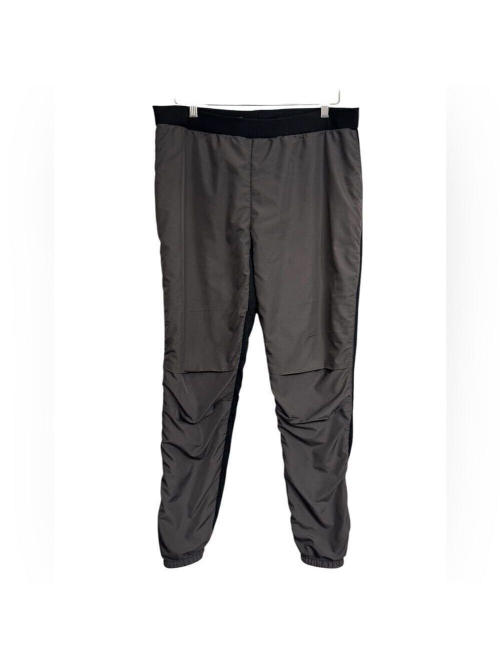 MEC Lined Pants Black Grey Reflective Size Large Outdoor Athleisure